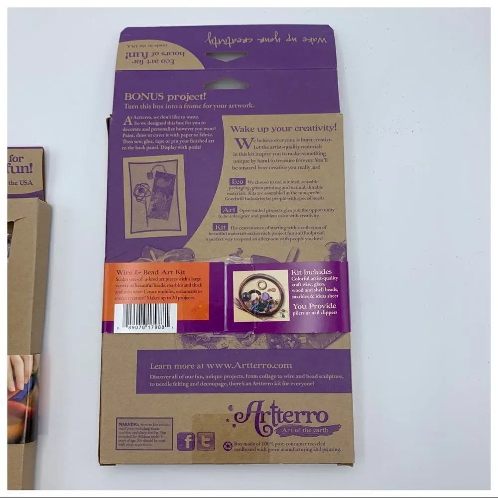 Set of 3 Artterro Eco Art Kits‎ NWT